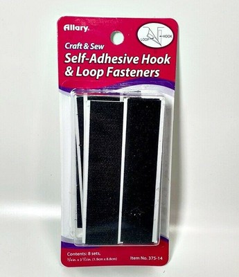 Hook&loop fasteners, nosew, Black (750557375143)