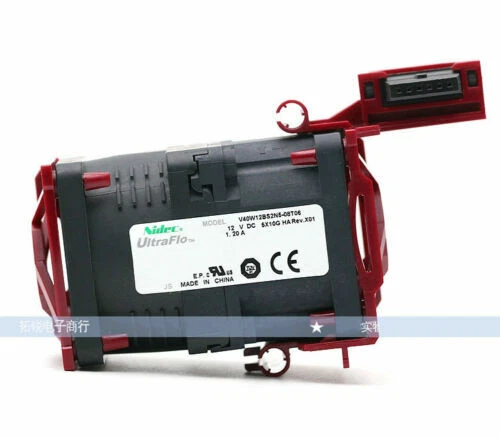 12VDC Mini Case Fan 40x40x56mm Nidec Ultraflo V40W12BS2N5-08T06HF - Image 2 of 3