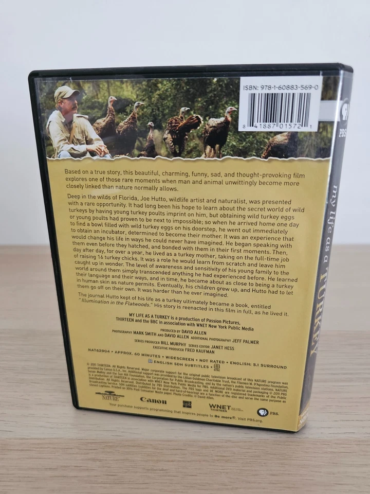 My Life As A Turkey DVD Region 1 NTSC Joe Hutto Wind River Mountains PBS Nature - Image 3 of 3