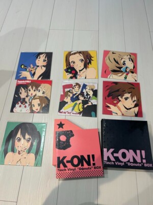 K-ON! 7inch Vinyl LP Record Donuts BOX set L/E Anime Cute Girl Yui 