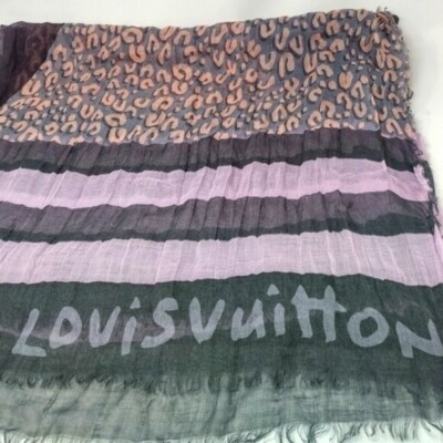 Louis Vuitton Steven Sprouse Leopard Multi- Colored Print Scarf