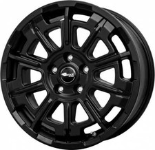 4x Brock B45 satin-black matt-lackiert 7.5x18 ET47 - LK6/130 ML84.1 Felge Alu