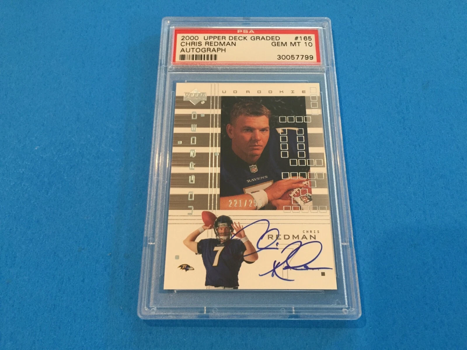 Chris Redman Upper Deck Graded #165 Autographed
