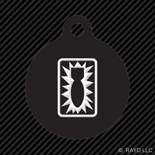 52nd Ordnance Group Keychain Round with Tab dog engraved many colors eod