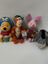 Disney Eeyore Piglet Pooh Tiger Costume Bean Bag Plush Set Pirates Nursery
