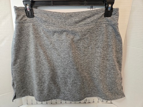 Jersey Knit Gray Skirt with built in short size L - Picture 3 of 5