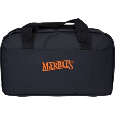Marbles Knife Bag Black Holds 22 Zippered Padded With Two Small Outer Pockets