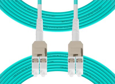 Uniboot OM4 LC to LC Fiber Patch Cable Multi-Mode Duplex Fiber Optic Cable Ju...
