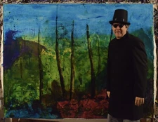 Mark Little original￼ Canvas￼￼ Painting XL 81” X 62”(6’foot9”in)Modern,Abstract