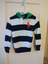 Polo Ralph Lauren Kids size 8 S Hooded Knit Multicolor Pullover