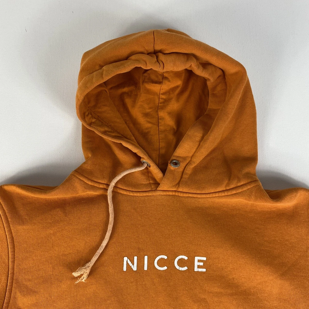 NICCE Hoodie Adult Small Orange Logo Hooded Sweatshirt Top Pullover Sweater  | eBay