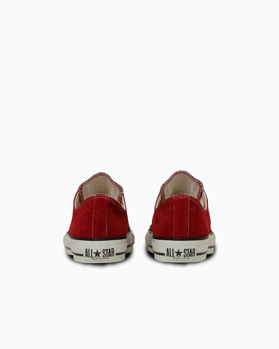 Converse Suede All Star J Ox Color Red Made in Japan