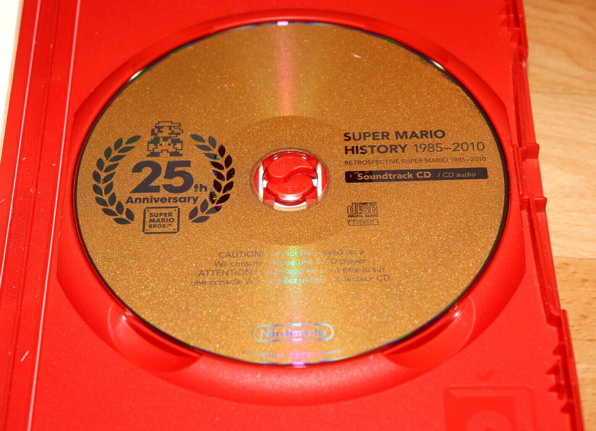 Super Mario History 1985-2010 Sound Track CD Super Mario Bros 25th 