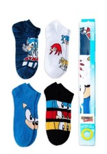 NEW NIP SONIC HEDGEHOG 4 Pack Low Cut Socks Men Shoe Sz 6 1/2-12 Unisex.