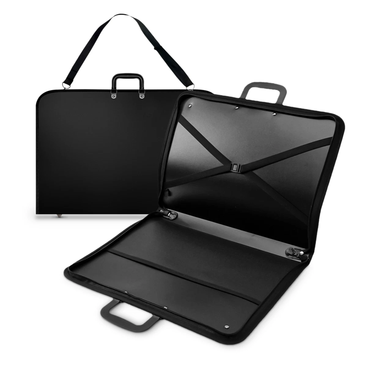 Estuche de diseño de cartera a3 negro a prueba de agua obra de arte pintura carpeta bolsa