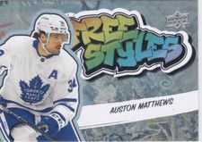 22/23 UD..AUSTON MATTHEWS..FREE STYLES..SP..# FS-8..MAPLE LEAFS..COMBINED SHIP