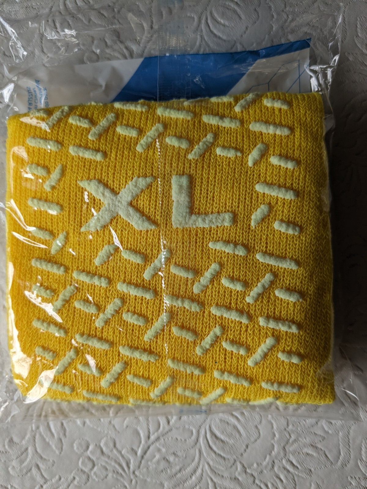 PANTOFOLA D’ORO 1 paio di pantofole gialle a doppio battistrada Medline con suole antiscivolo senza lattice