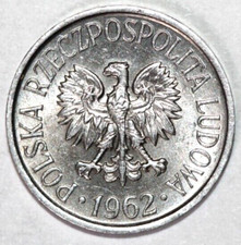 Poland  1962   5  Groszy  Eagle        16mm