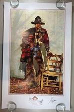 cpy. 1999 Signed Gordon Snidow Art Print The Ramrod Cowgirl Poster Western Decor