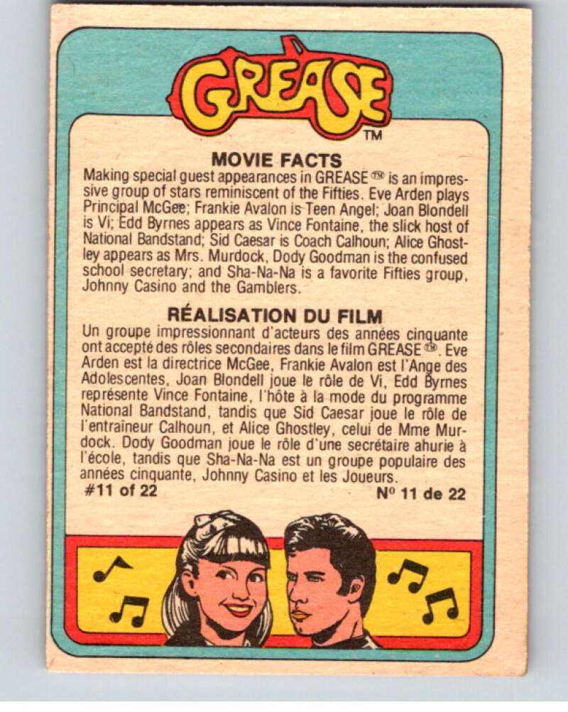 1978 Grease OPC #37 Eve Arden as Principal McGee V74680 | eBay