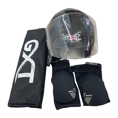 GXT Open Face Double Visor Motorcycle Helmets 2pcWinter Racing Casco Moto Helmet