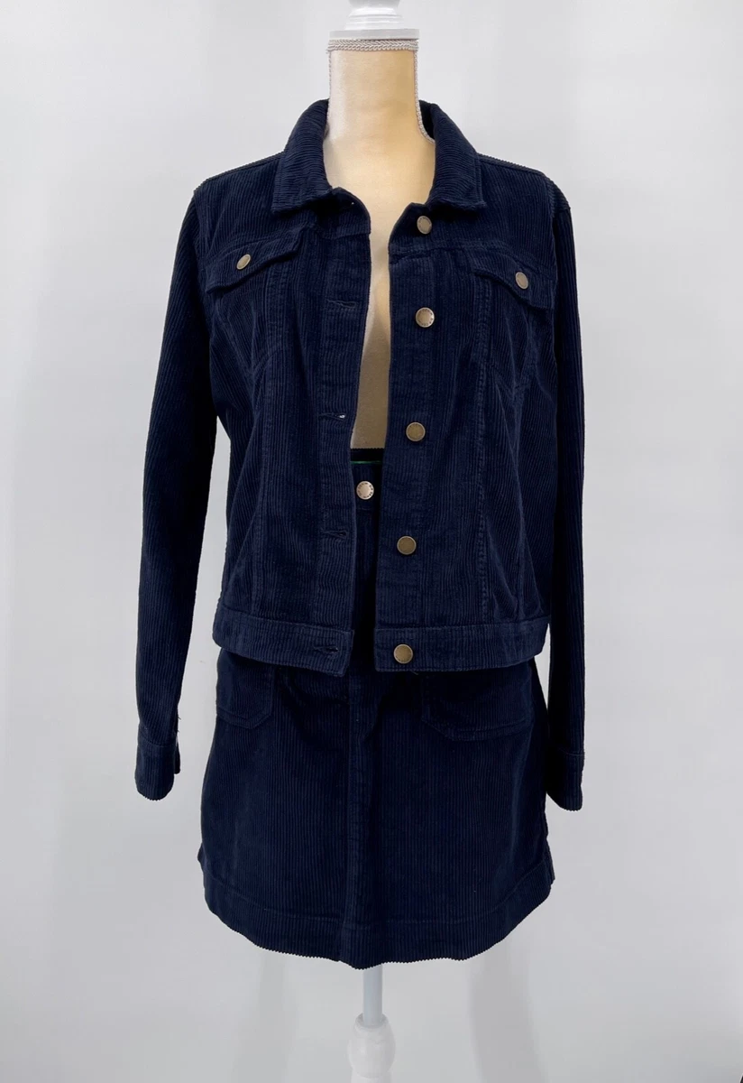 Corduroy skirt and jacket set cheap