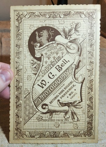 (8) DIFFERENT ANTIQUE CABINET CARDS FROM FREDERICK, MARYLAND-BABIES & VICTORIAN - Picture 13 of 24