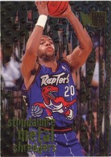 1996-97 Fleer Metal #147 Damon Stoudamire Toronto Raptors Metal Shredders