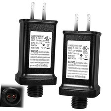 2 PCS Replacement Yard Inflatable Adapter,12V Class 2 Power Supply, Low 1.5A