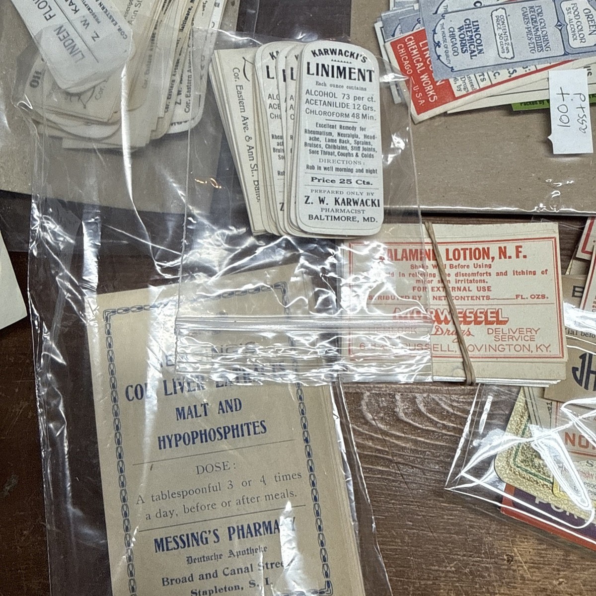 100 Vintage Medicine Drug Poison Labels Ephemera Old Bottle Box
