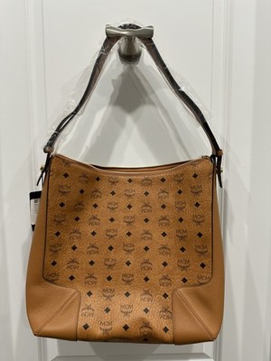 MCM Klara Large Hobo, New with Tag, Cognac Leather, With Dust Bag - $990