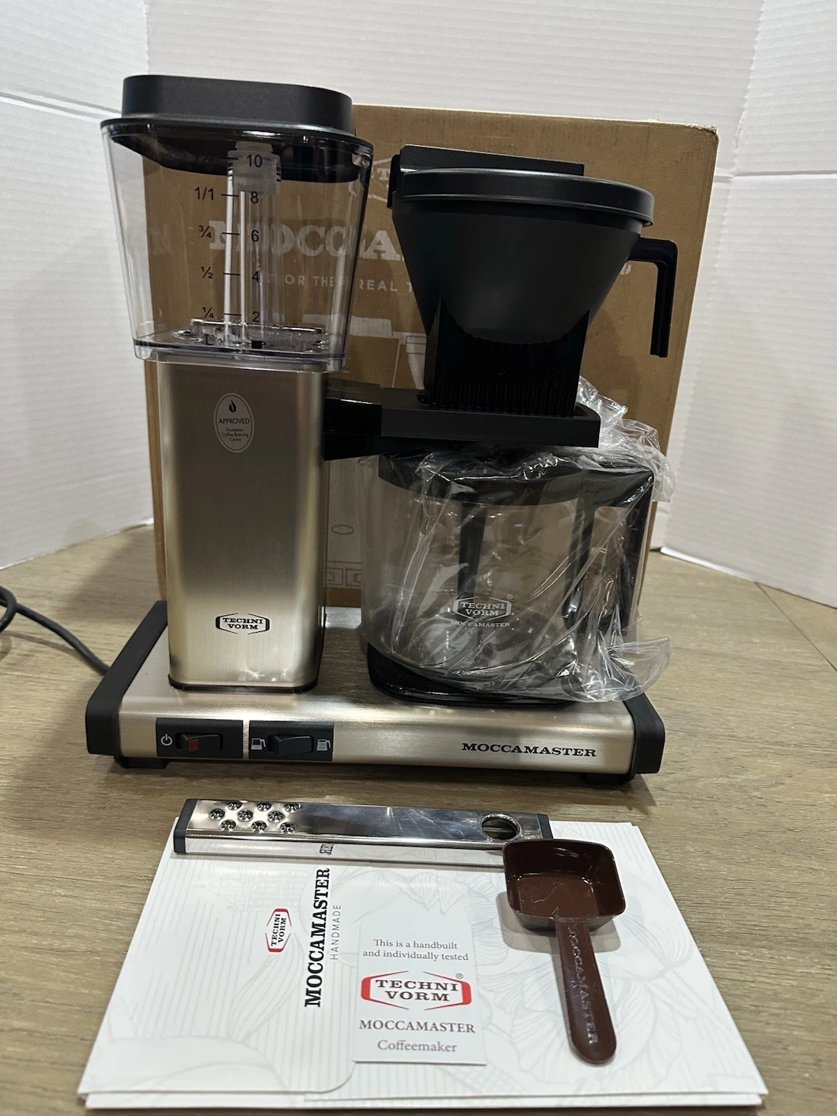 Technivorm MOCCAMASTER KBGV Coffee Maker Machine Brushed Silver IMPERFECT 53940