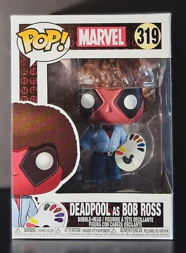 Deadpool as Bob Ross Funko Pop #319 Deadpool