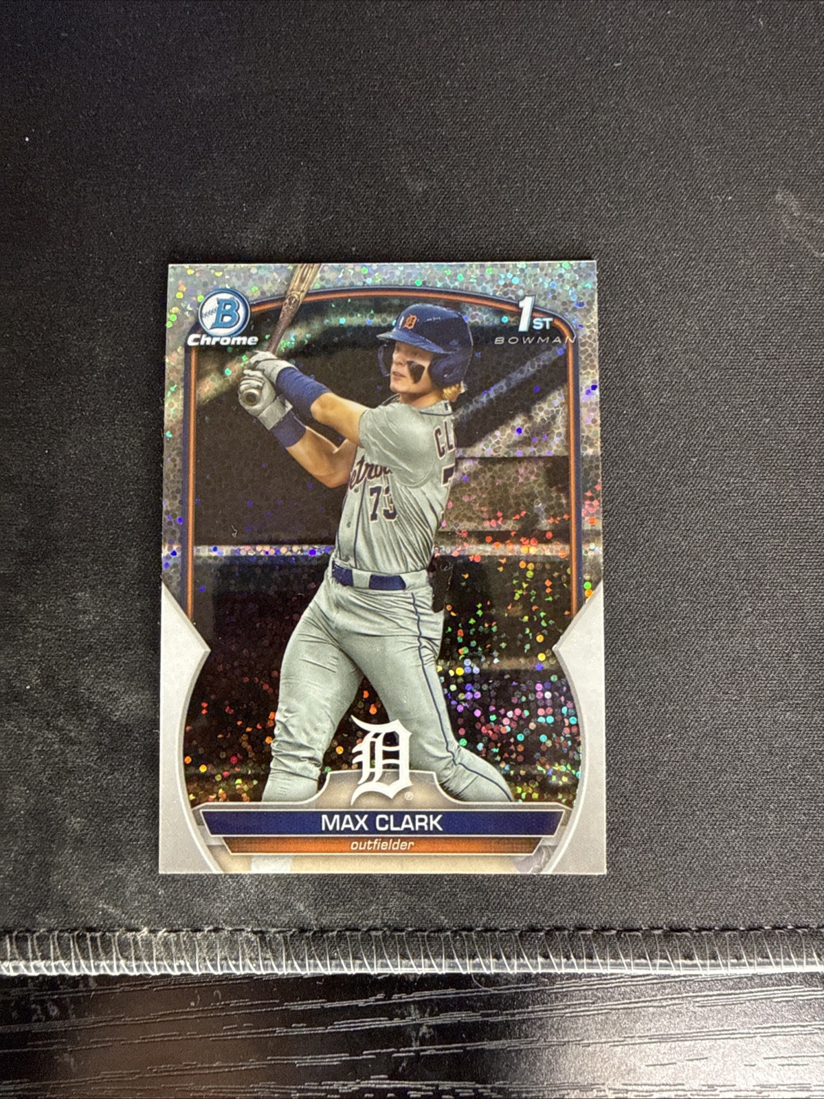 2023 Bowman Draft #BDC-76 Max Clark Chrome Sparkle Refractor 1ST Tigers