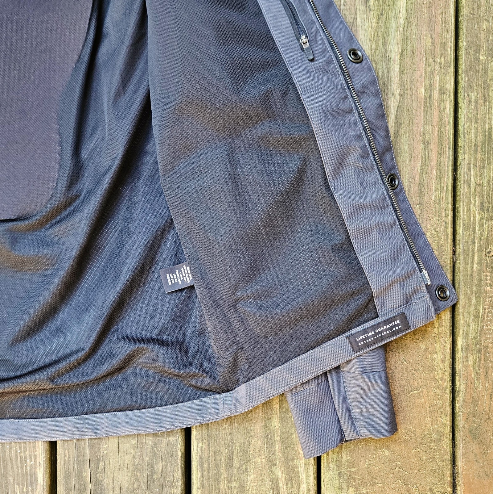 AETHER Skyline Motorcycle Jacket Graphite Gray Si… - image 15