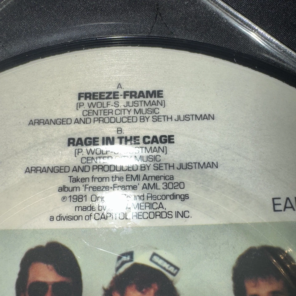 J GEILS BAND Freeze Frame/Rage in the Cage (Rare Limited Edition PICTURE DISC) - Image 3 of 4
