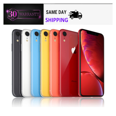 Apple iPhone XR 64GB GSM Unlocked Verizon Smartphone 4G 6.1'' Screen
