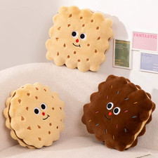 Biscuit Cushion Plush Cartoon Stuffed Chocolate Cookies Pillow Home Decor Gift