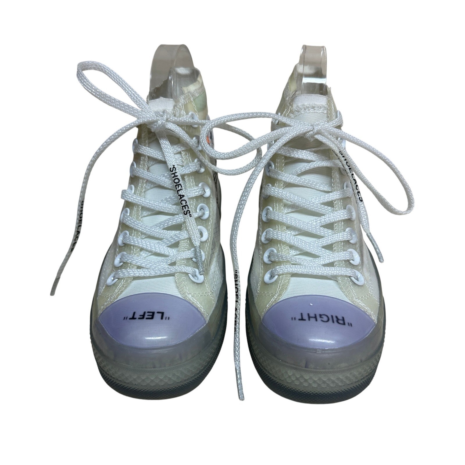 Off White x Converse The Ten Chuck Taylor All Star Vulcanized Hi Top SAMPLE 5.5 image 2