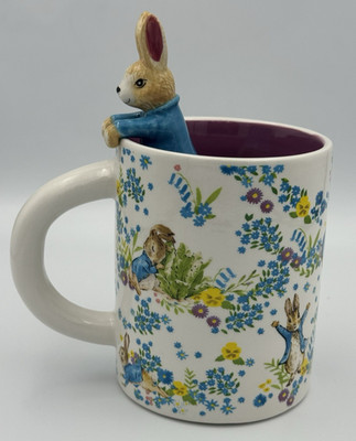 The World of Peter Rabbit Beatrix Potter Bunny Hugger Mug Large 20 oz