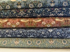 William Morris Strawberry Thief Collection Fabrics Quilting 110cm wide Per 50cm