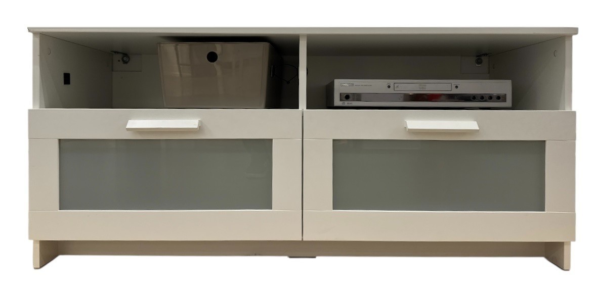 New IKEA BRIMNES White TV Bench 120x41x53 cm (47 ¼x16 ⅛x20 ⅞