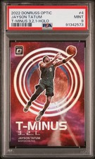 2022 PANINI DONRUSS OPTIC T-MINUS 3...2...1... HOLO #4 JAYSON TATUM PSA 9