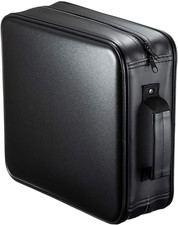 SANWA 320 Capacity CD Case, Large CD Sleeves, Portable DVD VCD Storage Box, Port