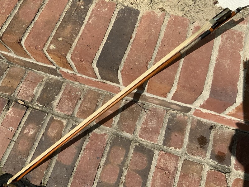 Violin Bow- R.A. Meinel Silver And Leather Wrap 29.25”