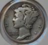 1924 . Mercury Dime . VG . Silver . Very Good Philadelphia Mercury