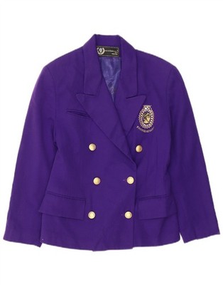 ROCCOBAROCCO Damen Zweireiher Blazer Jacke IT 42 Medium Lila DG07