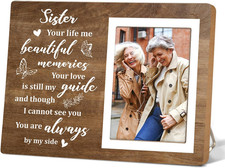 Memorial Picture Frame, Sister Photo Frame, Sympathy Gifts for Loss of Loved Sis