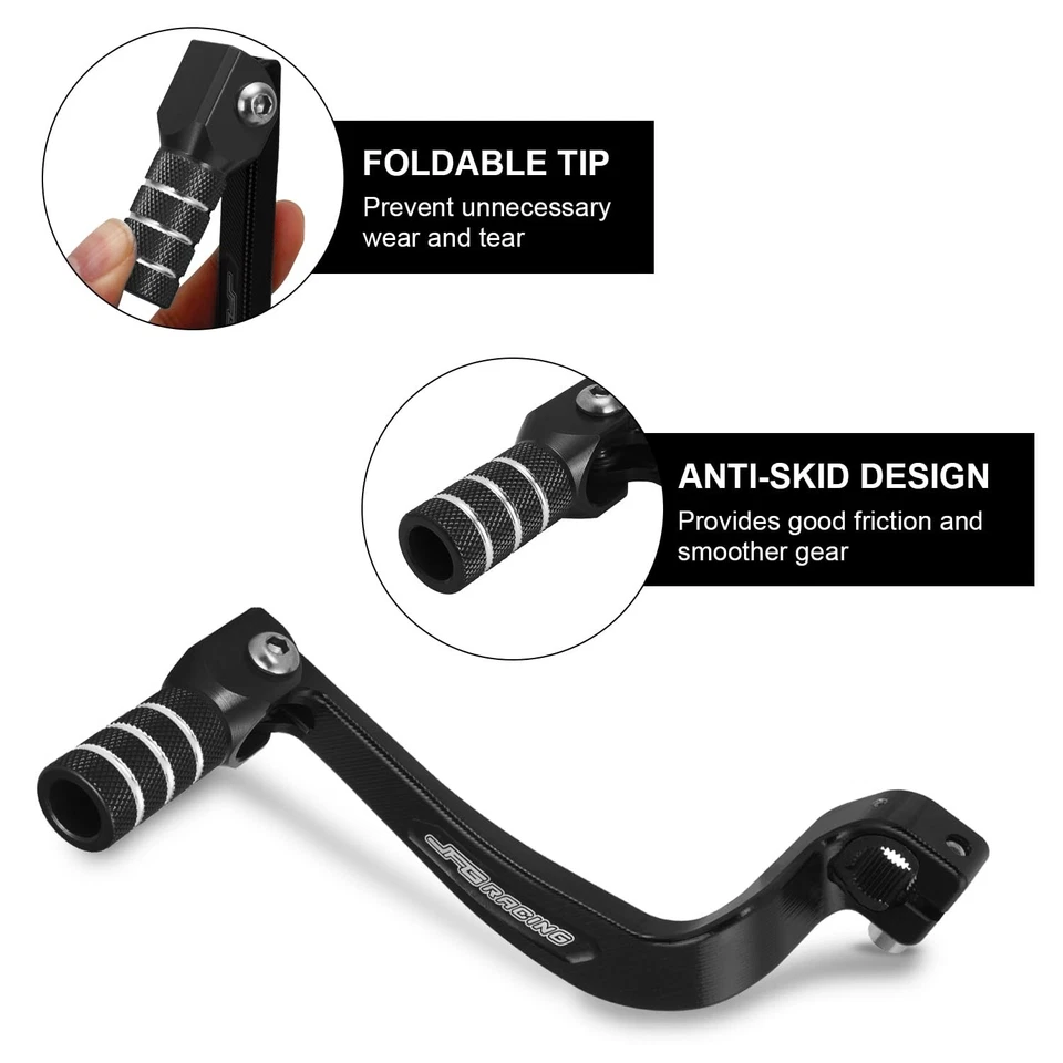 KLX110 palanca de cambios plegable CNC apta para Kawasaki KLX110 KLX110L 2010-2025 Foto 4 de 4