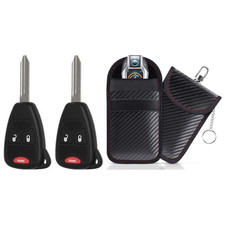 Key Fob Remote 2006-10 Ram PT Cruiser FCC:OHT692427AA MPN:560  Protective Pouch